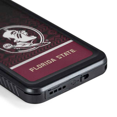 Florida State University Pattern Jersey Galaxy S24 Plus Waterproof Case